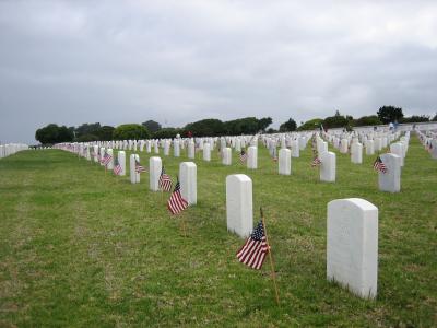 Flags in place on Memorial Day